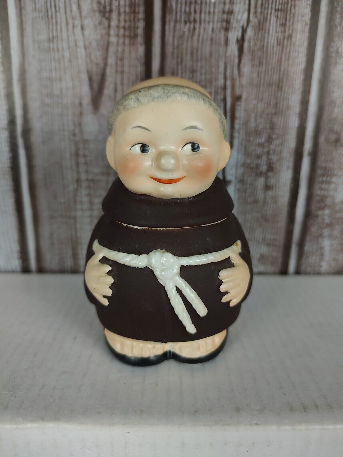 Vintage West Germany Goebel Friar Tuck S 183 Figurine Sugar Bowl MCM Hummel 