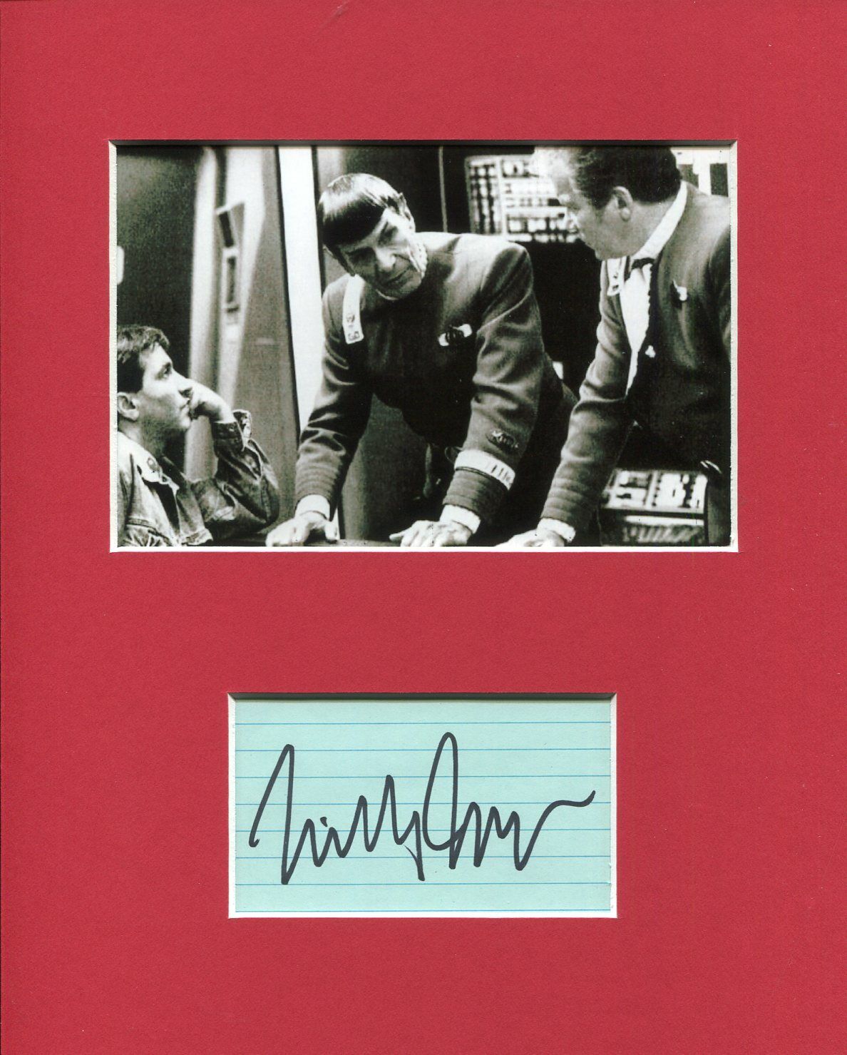 Nicholas Meyer Star Trek Writer Signed Autograph Photo Display W/ Shatner Nimoy