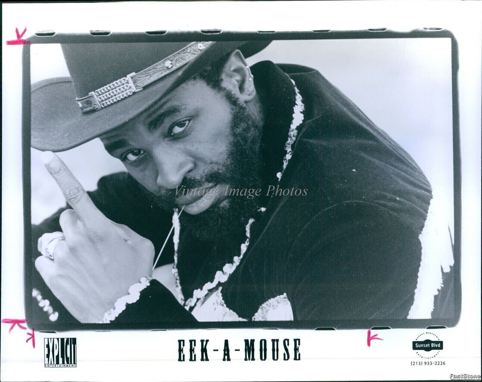1996 Reggae Singer Eek-A-Mouse Ripton Hylton From Jamaica Musician 8X10 Photo