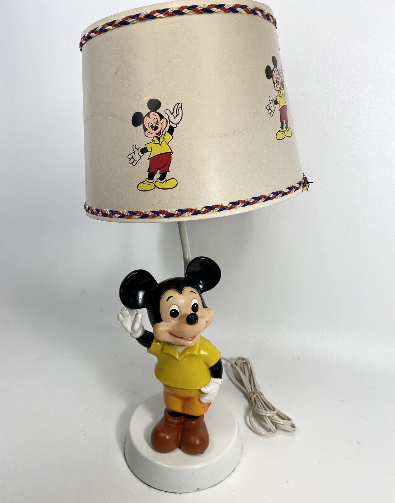 Vintage Mickey Mouse Disney Table Bedroom Lamp 