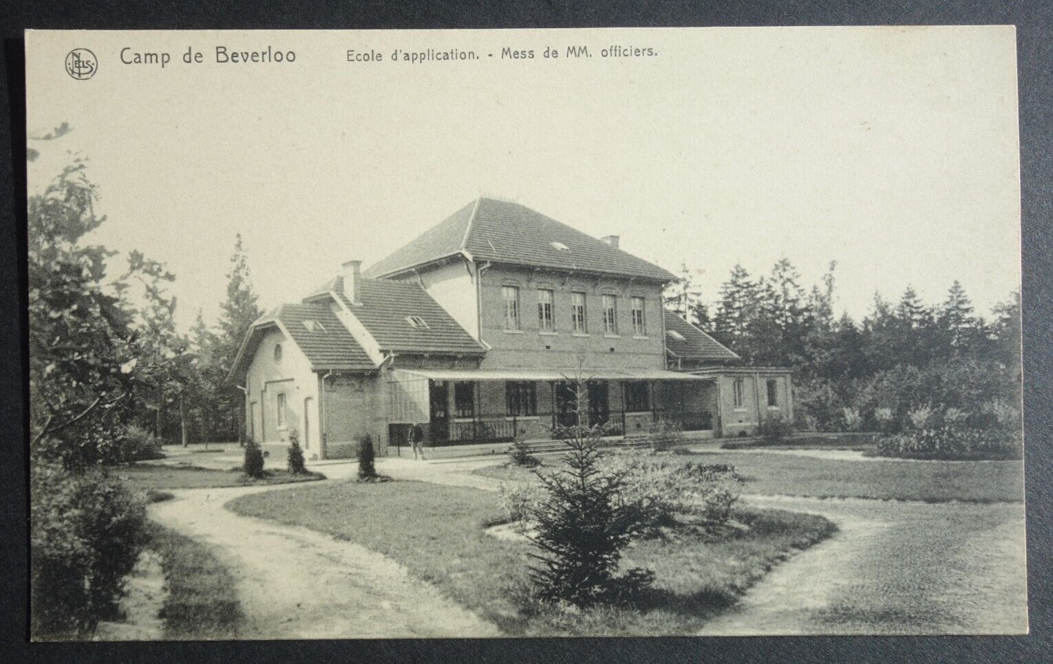Camp de Beverloo, École d\'application, officer mess BELGIUM postcard