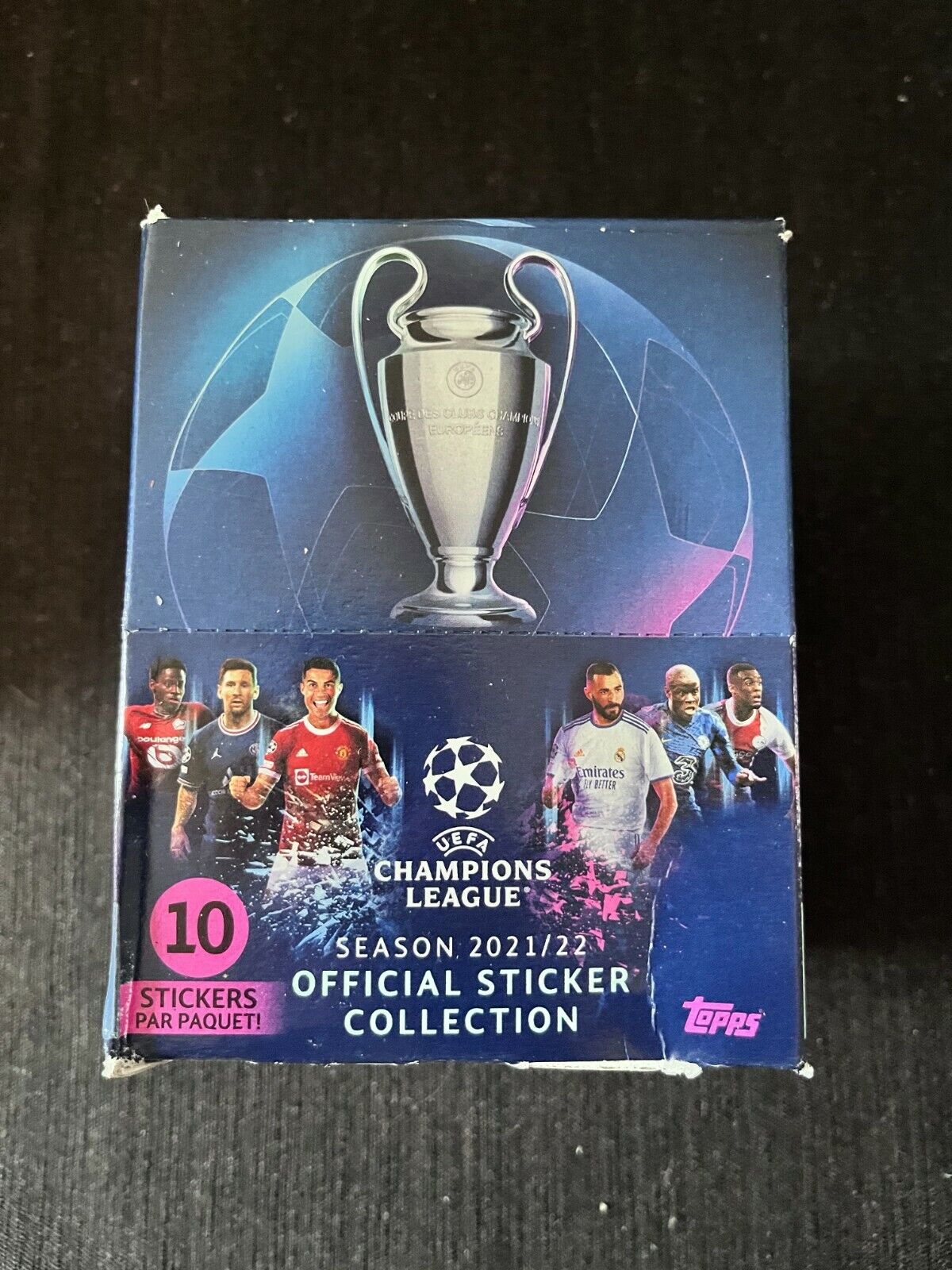 TOPPS DISPLAY BOX 50 POUCHES PACKS UEFA CHAMPIONS LEAGUE 2021/2022 NEW