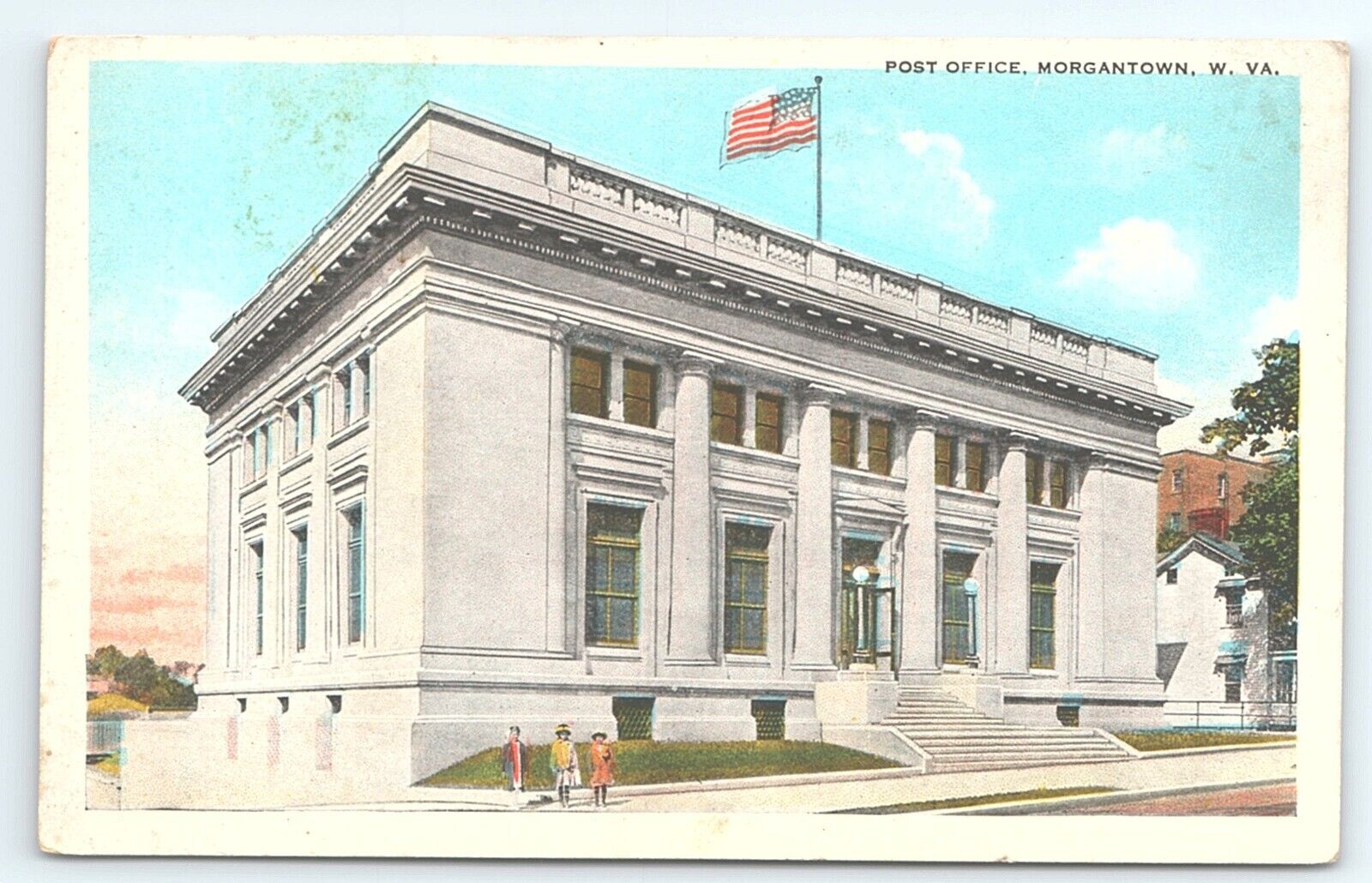Postcard Post Office Morgantown West Virginia