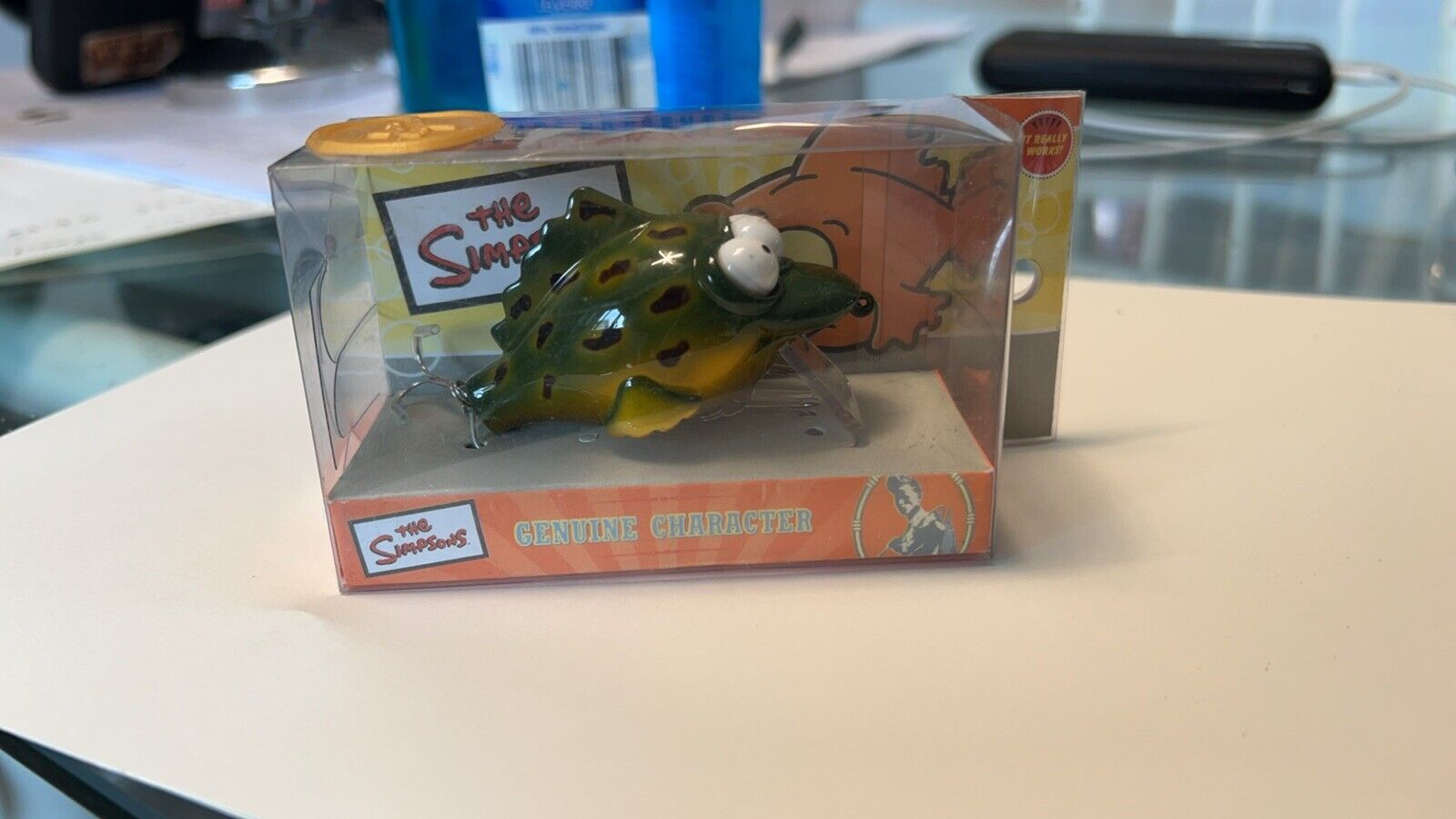 RARE VINTAGE THE SIMPSONS 2002 BLINKY Pet Frog FISHING LURE ~ NEW ~
