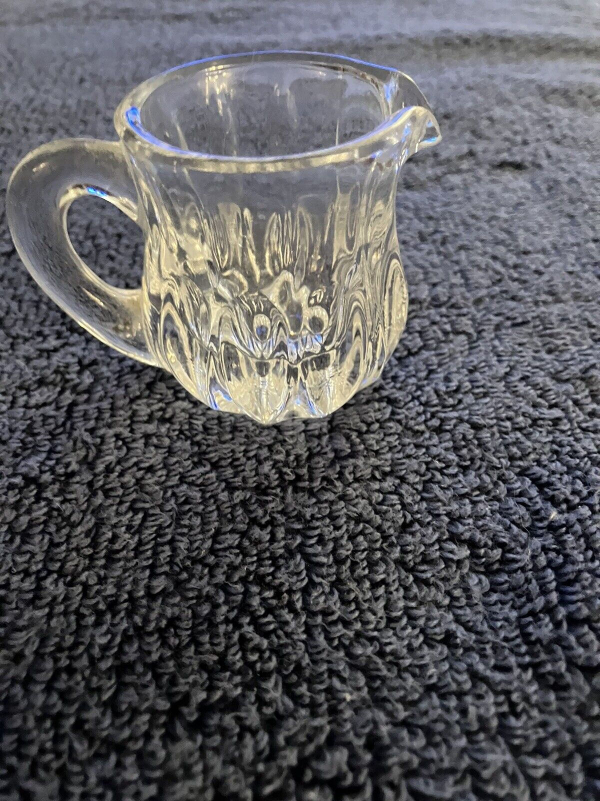 Vintage Clear Cut Crystal mini pitcher