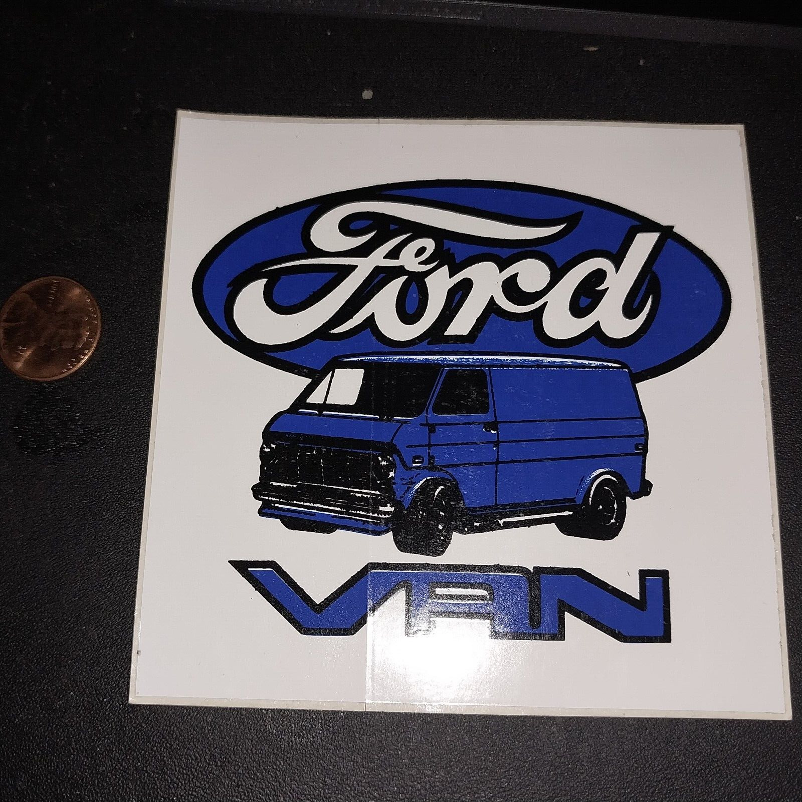 FORD VAN VINTAGE Sticker / Decal  OLD STOCK ORIGINAL
