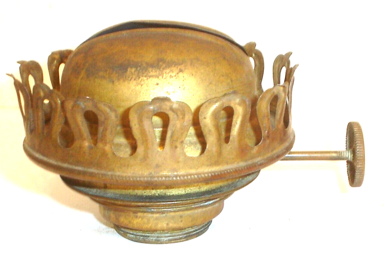 Antique 1890\'s Climax Brass No. 2 & 3 Kerosene Oil Lamp Burner (E18)
