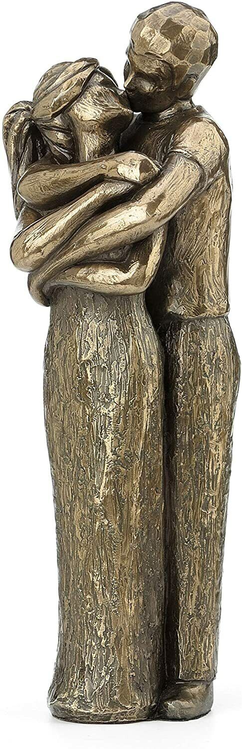 Soulmates Lovers Kissing Statue Sculpture Figurine Wedding Anniversary
