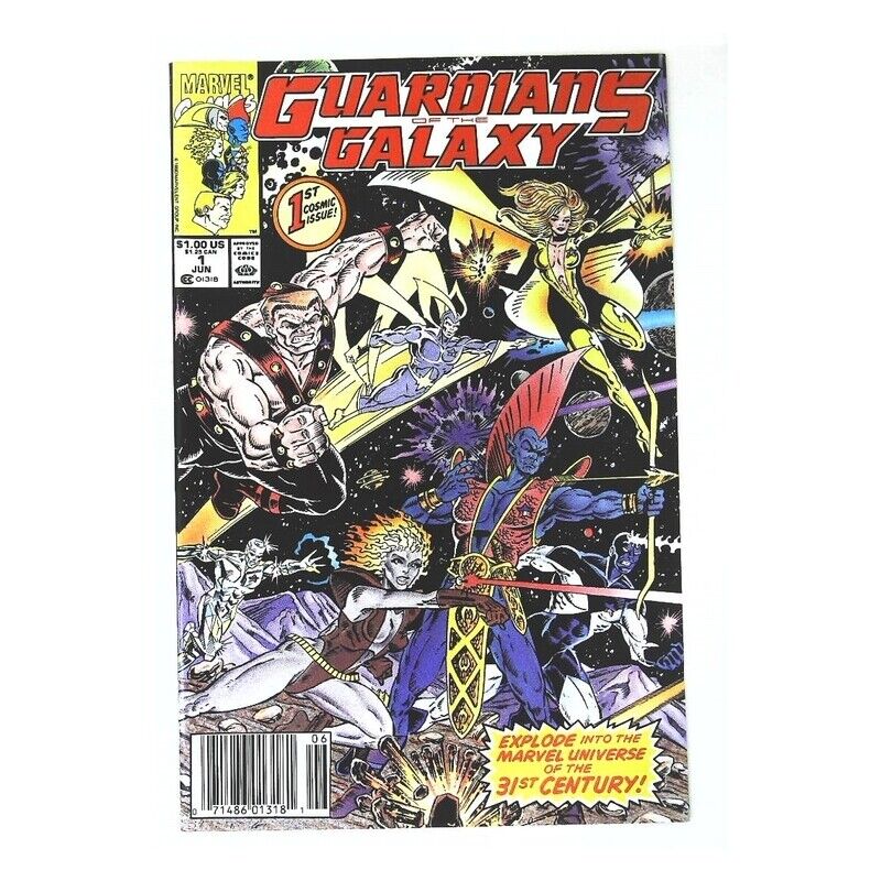 Guardians of the Galaxy (1990 series) #1 Newsstand in NM minus. [m}