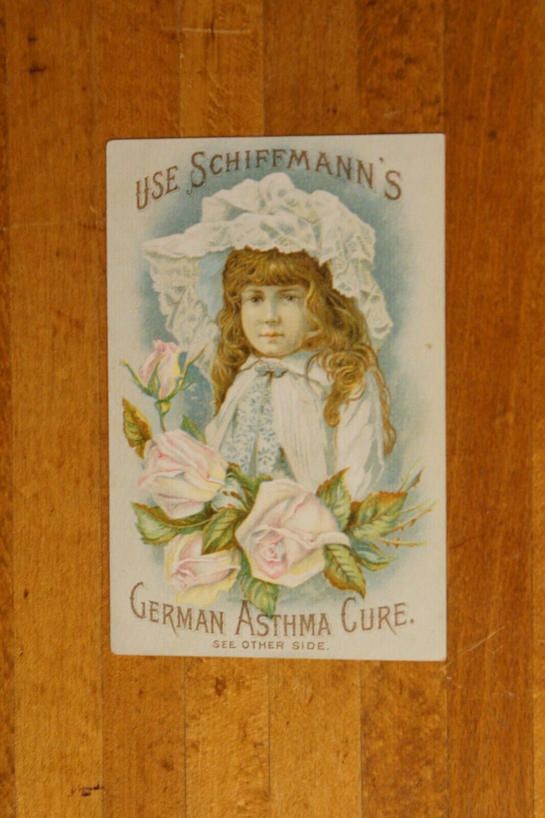 Antique Victorian Trade Card Schiffmann\'s German Asthma Cure St Paul Minn