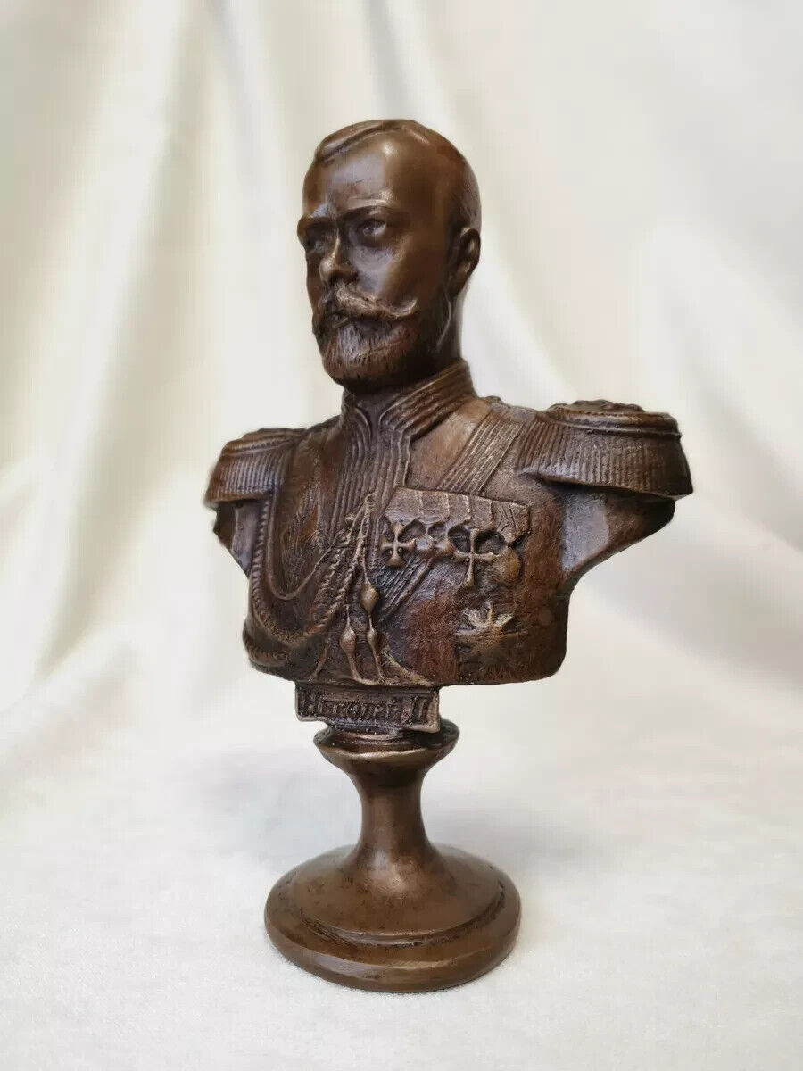 New Bust bronze Emperor of the Russian Empire Nicholas 2 replica
