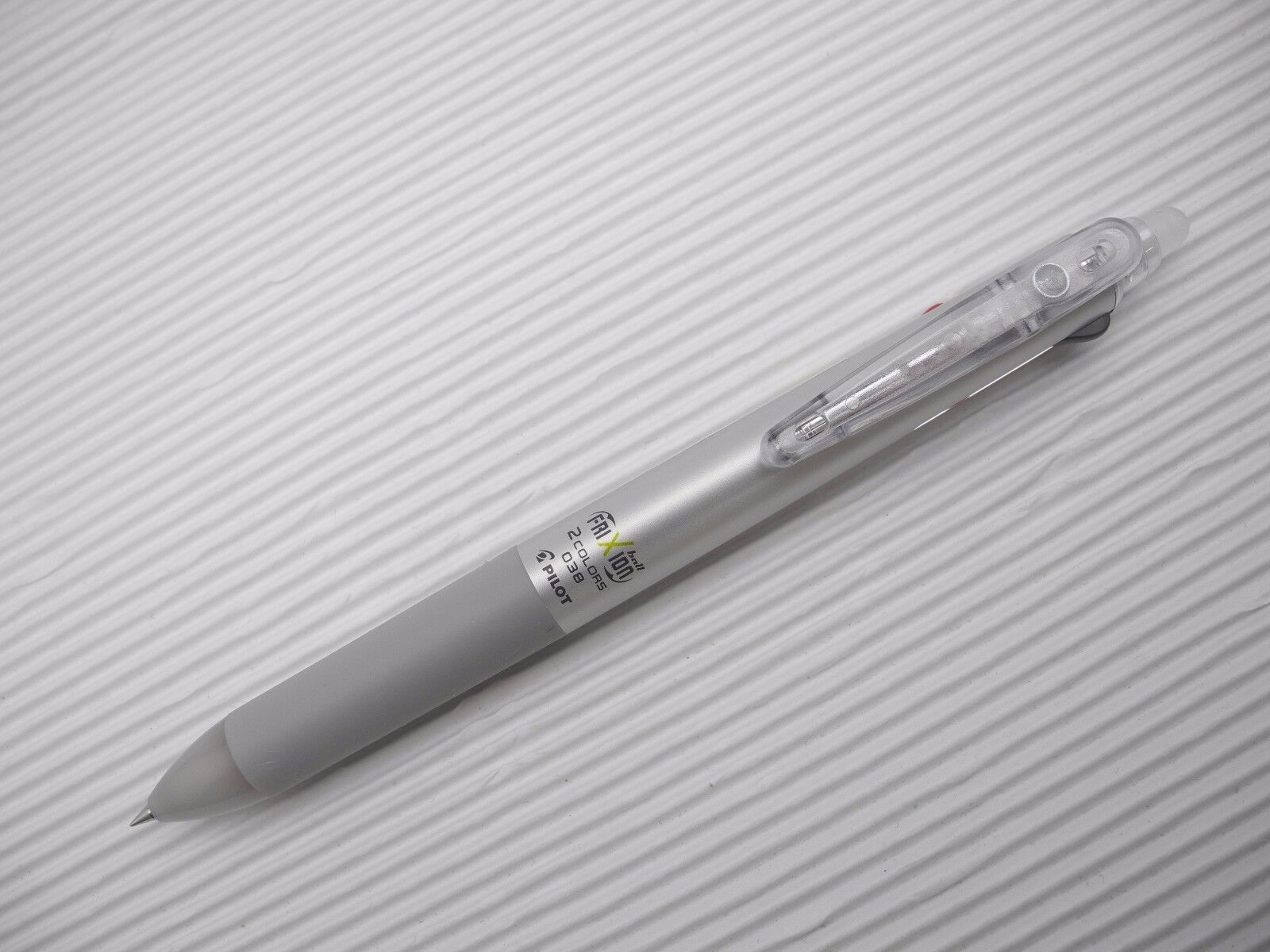 1 x Sliver Pilot FRIXION/ERASER LKFB-40UF Ball 2 0.38mm roller ball pen(Japan