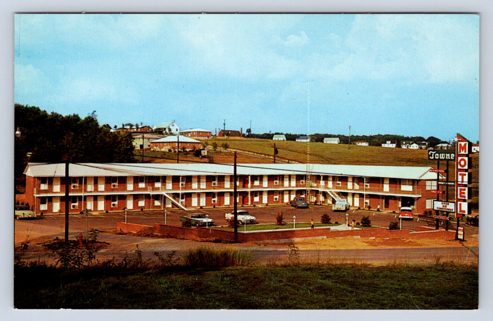 Vintage Postcard Towne Motel Travelers Inn Glasgow Kentucky