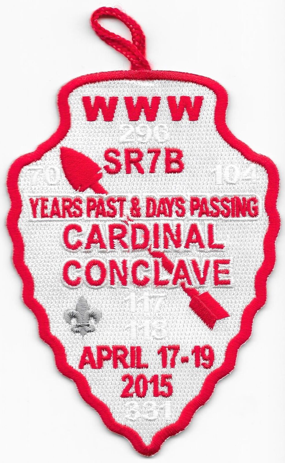 2015 RED w/ Loop SR-7B Section Conclave North Carolina Boy Scouts of America BSA