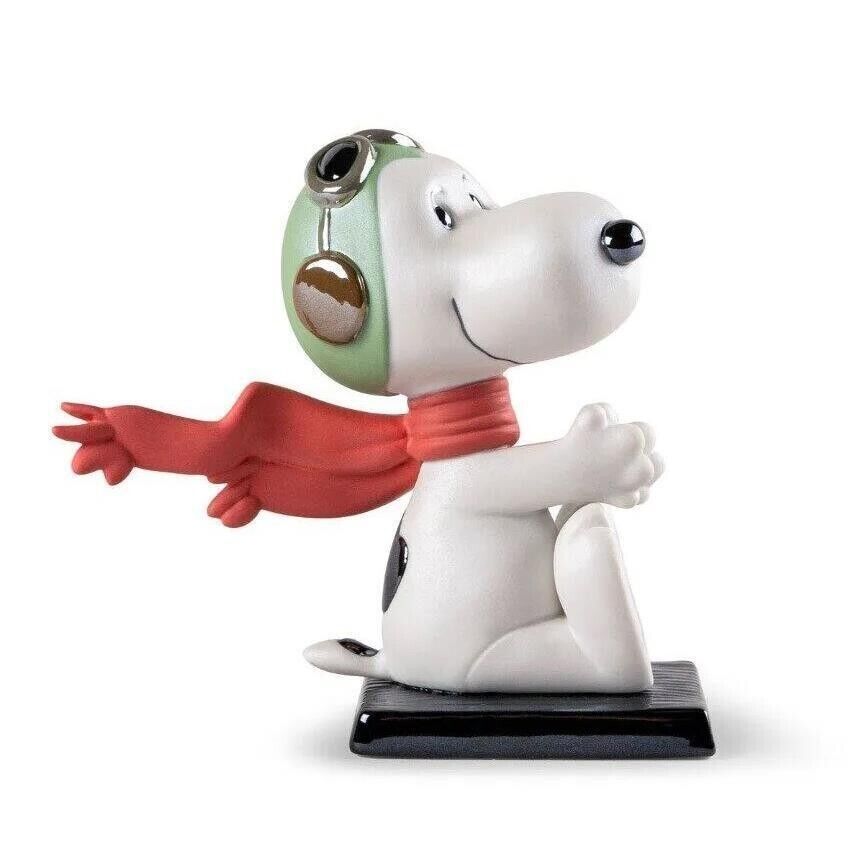 LLADRO,  SNOOPY FLYING ACE, #9529,   BRAND NEW, MINT & BOXED