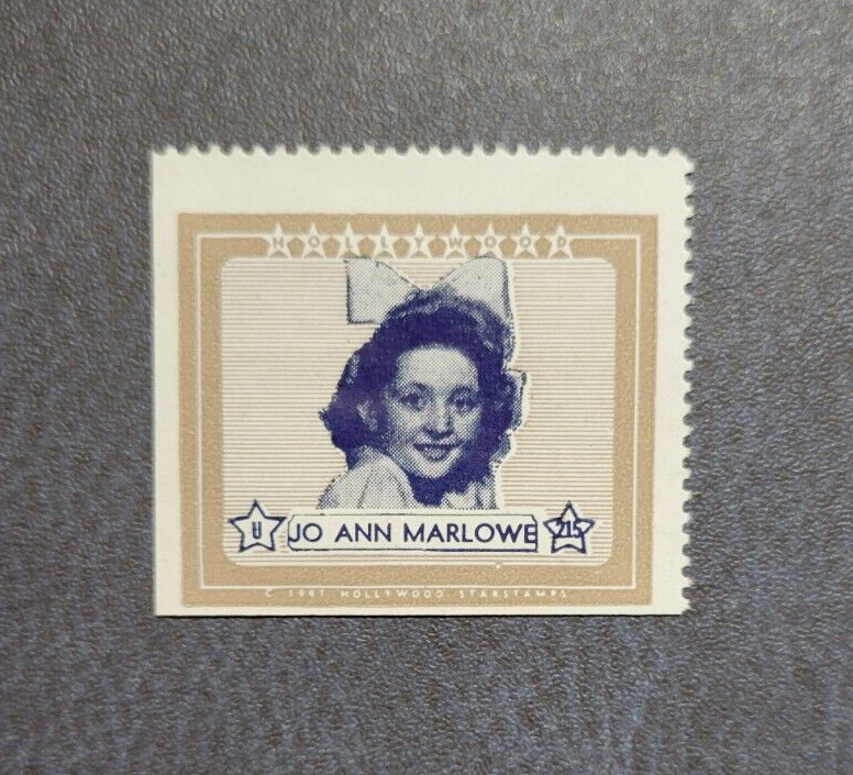 1947 Hollywood Star Stamp Jo Ann Marlowe Child Actress