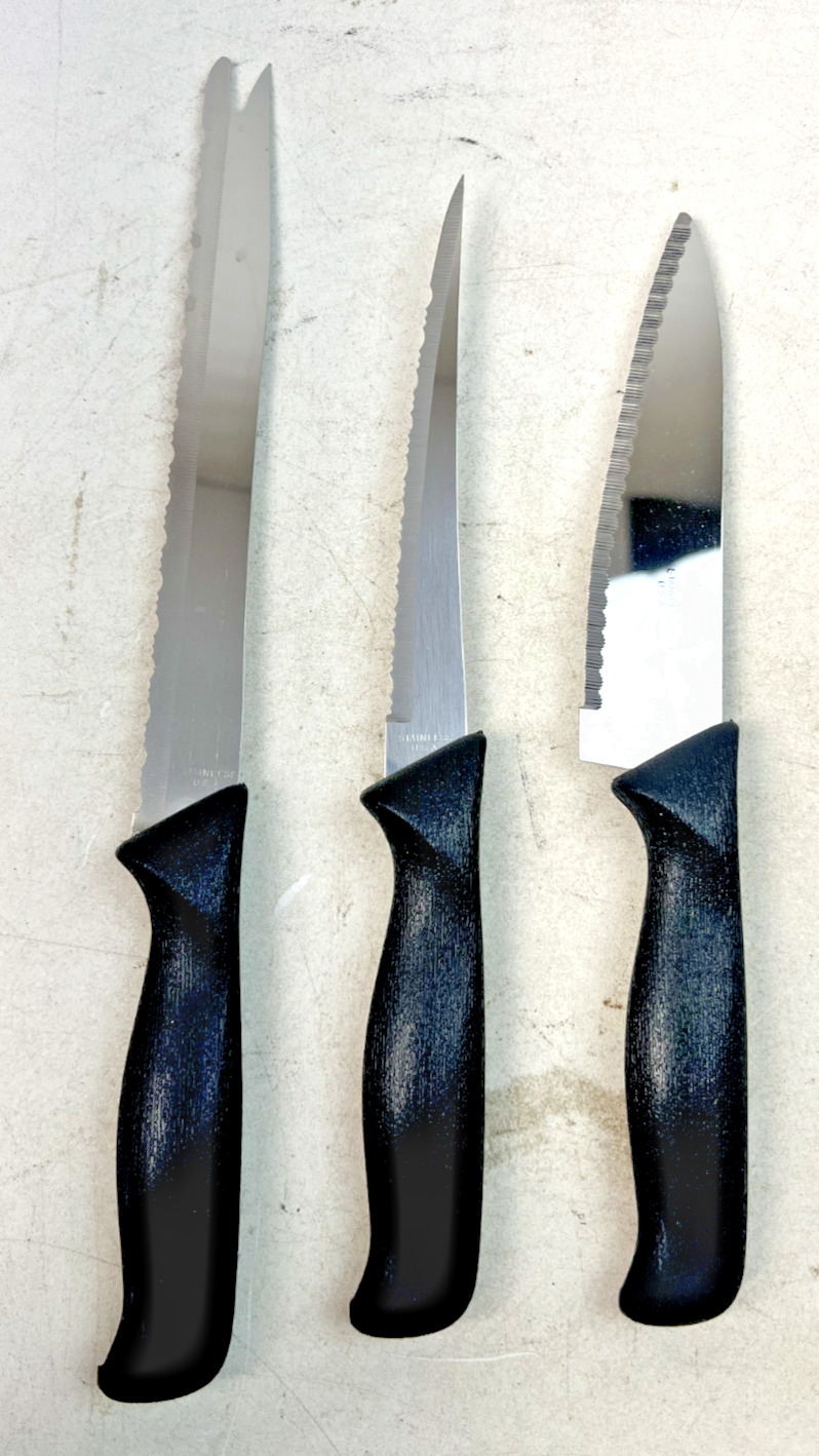 Vintage Quikut Knives - Set of 3