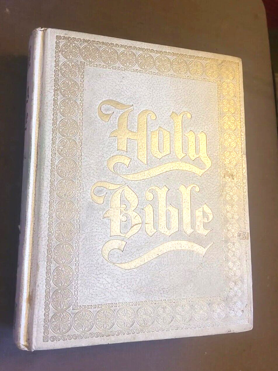 Holy Bible Family Devotional Edition Illustrated Red Letter Edition 1975 KJV