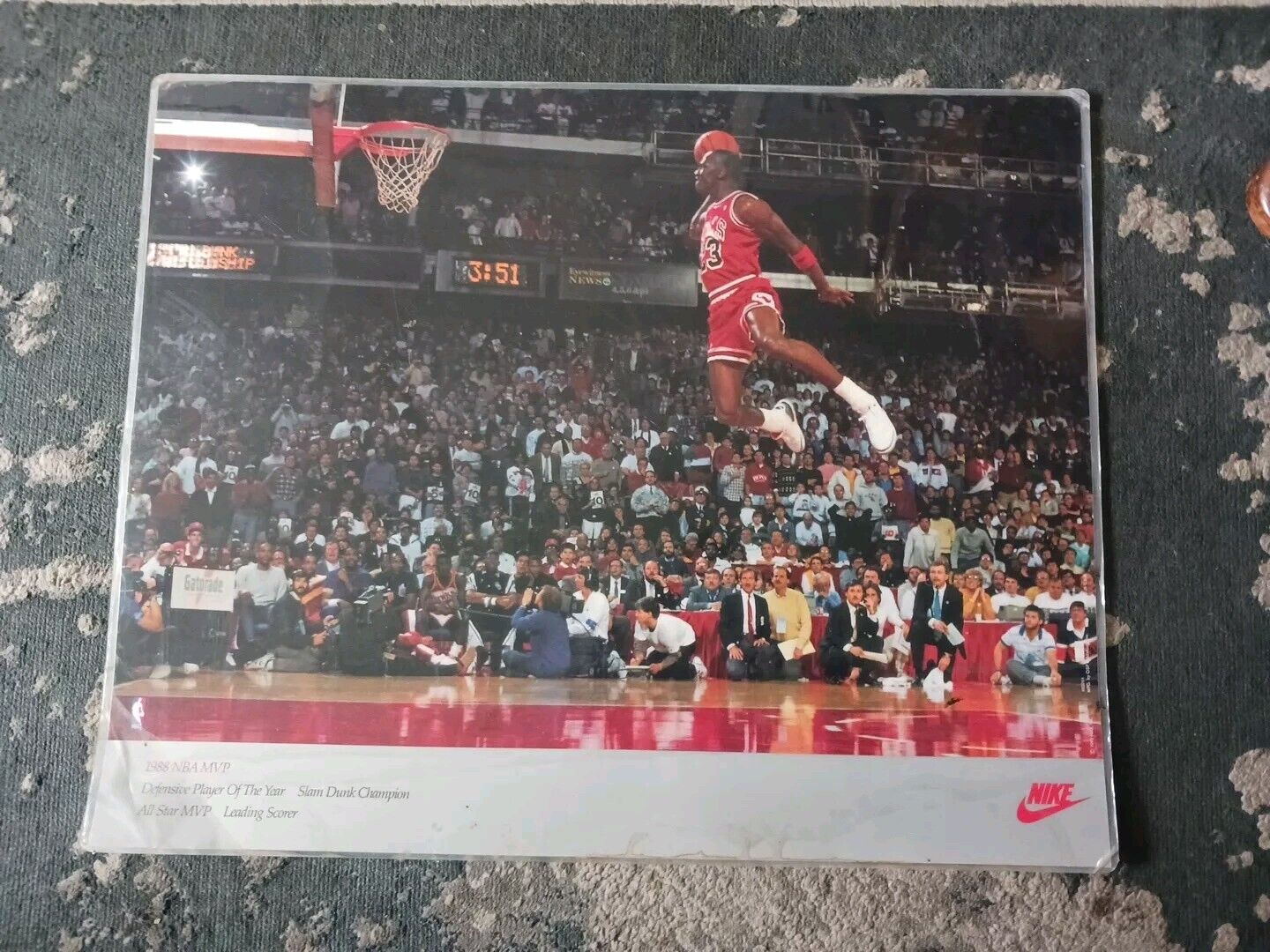 Michael Jordan #23 1988 Free Throw Line Dunk Contest Original RARE