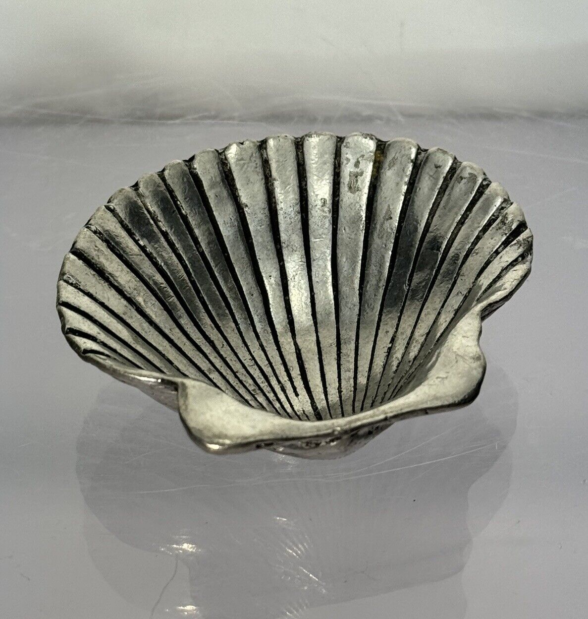 Basic Spirit Canada Pewter Seashell 3” Trinket Dish 