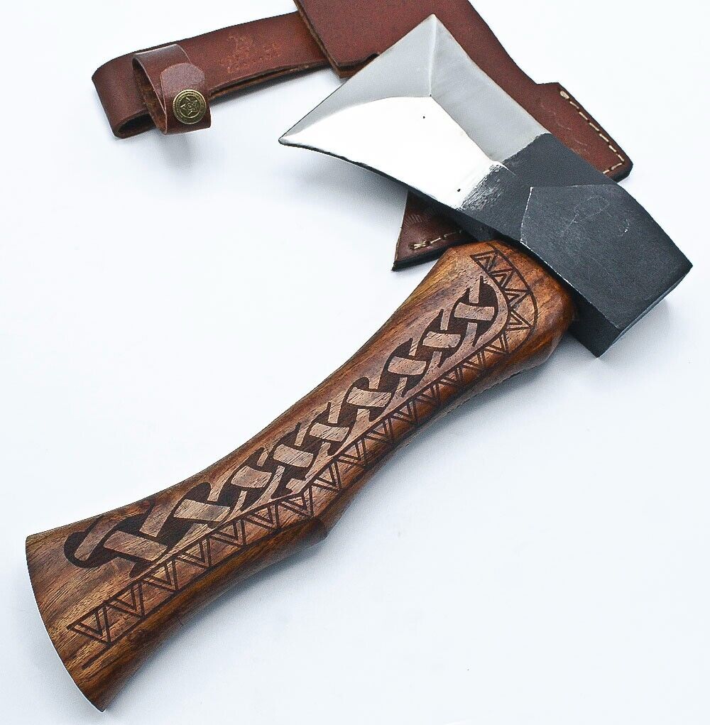 Handmade High Carbon Steel Throwing Axe -Top-Quality Tool for Outdoor Activities