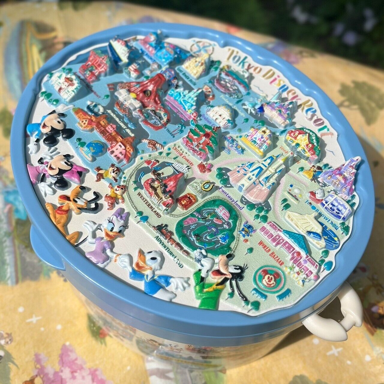 Tokyo Disney Sea Land Resort Limited Popcorn Bucket Guide Map Mickey Minnie 2024