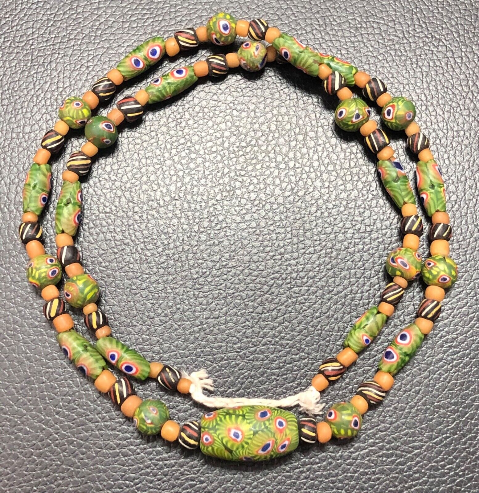 Vintage African Fancy Glassbeads Strands , Gabri Beads