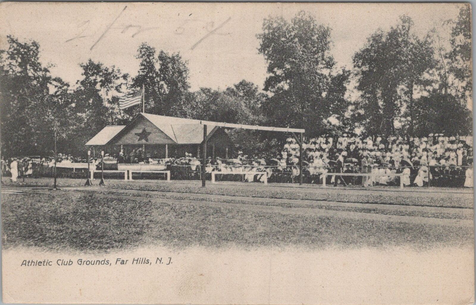 Postcard Athletic Club Grounds Far Hills NJ 