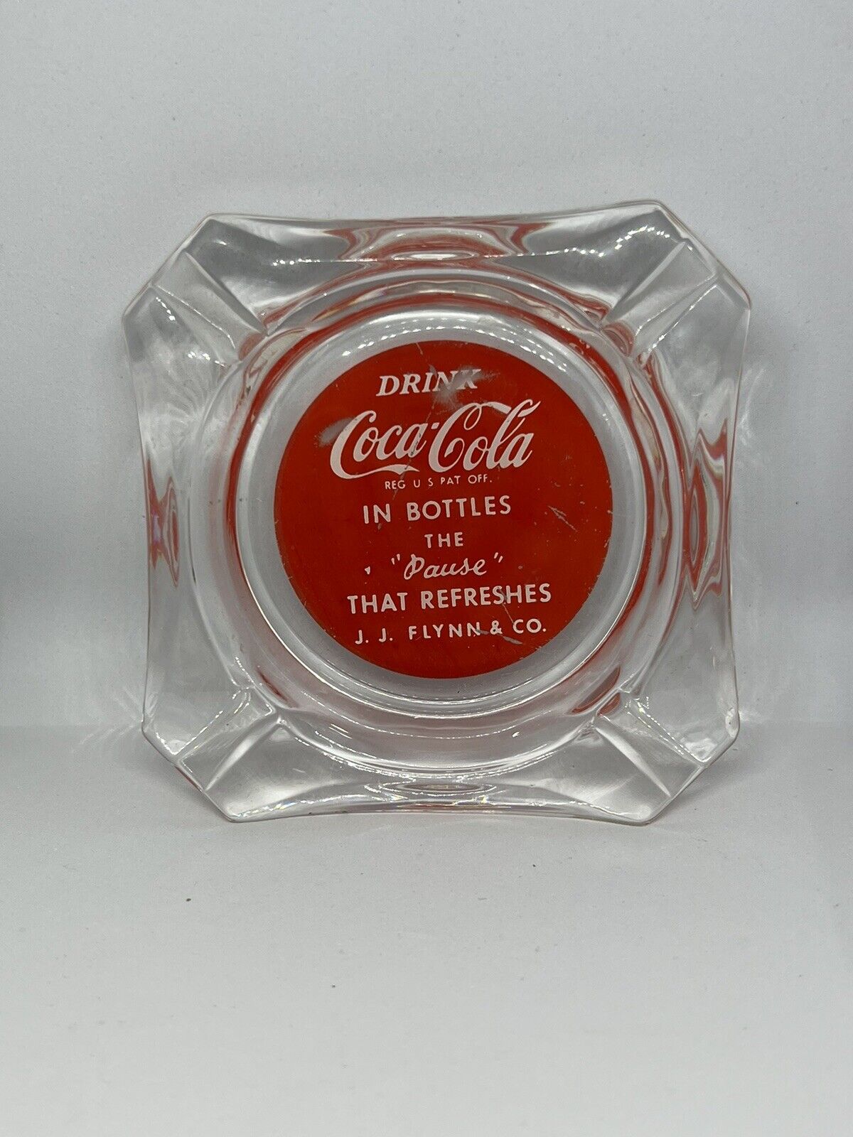 VINTAGE ‘Drink Coca Cola in Bottles’ Ashtray Rare | The “Pause” THAT REFRESHES