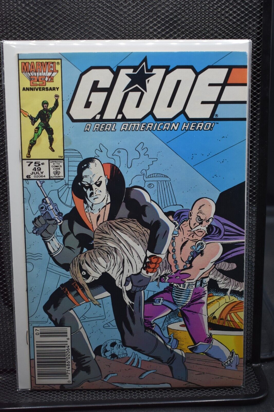 G.I. Joe A Real American Hero #49 Newsstand Marvel 1986 Snake Eyes Cobra 8.5