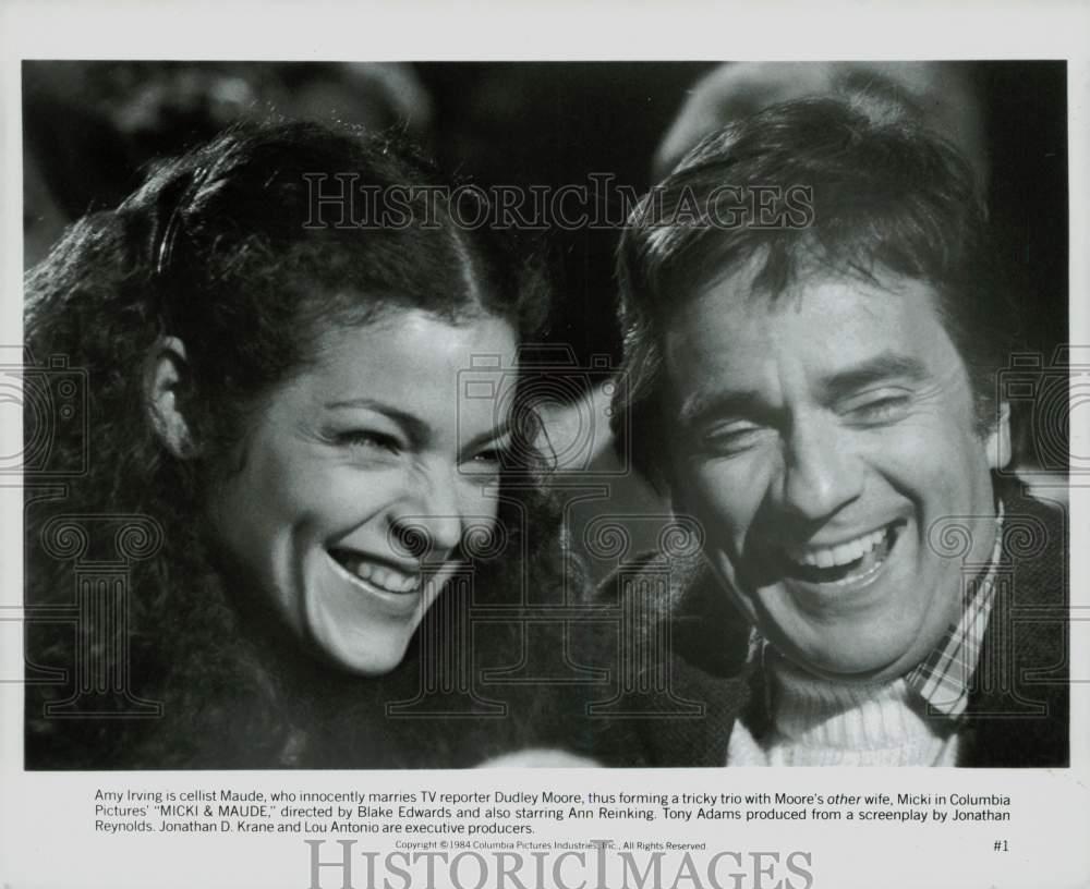 1984 Press Photo Amy Irving & Dudley Moore in \