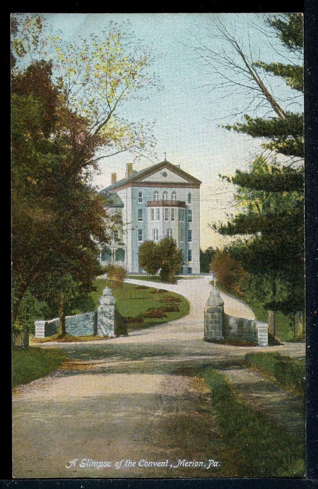 Maier Misercordiae Convent Merion PA Vintage Postcard M840a