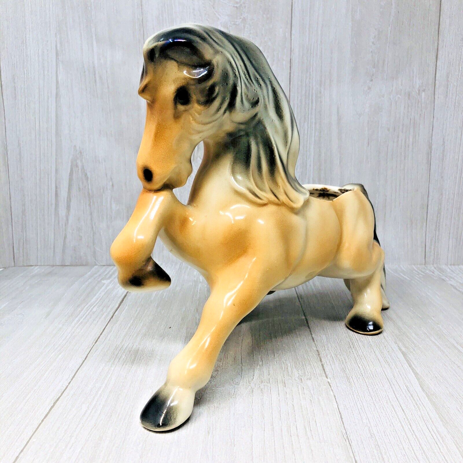 Prancing Horse Ceramic Planter Large