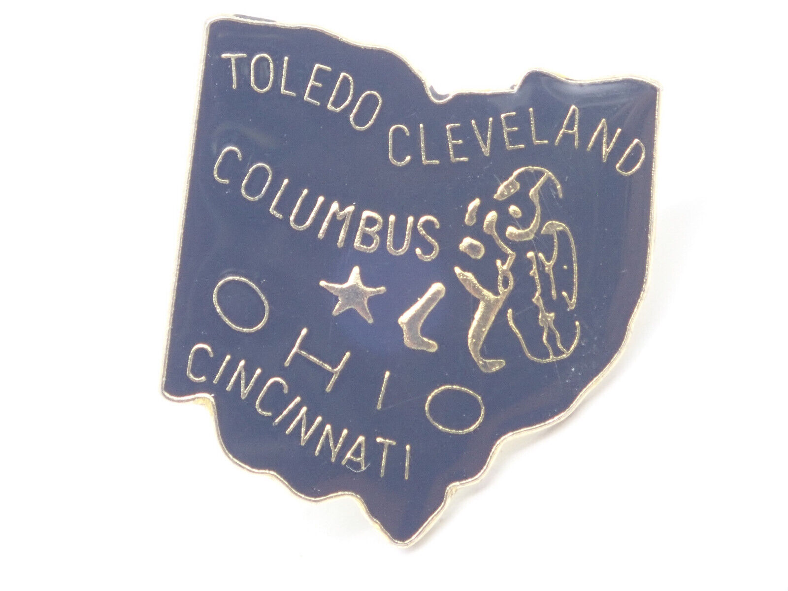 Ohio Toledo Cleveland Cincinnati Columbus Vintage Lapel Pin