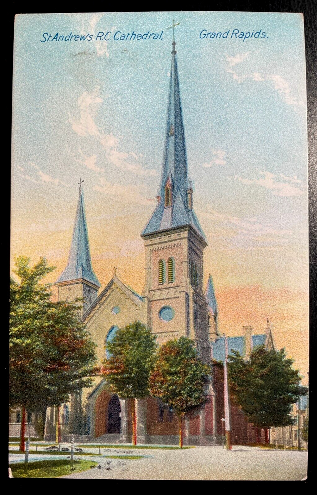 Vintage Postcard 1907-1915St. Andrews RC Cathedral, Grand Rapids, Michigan (MI)