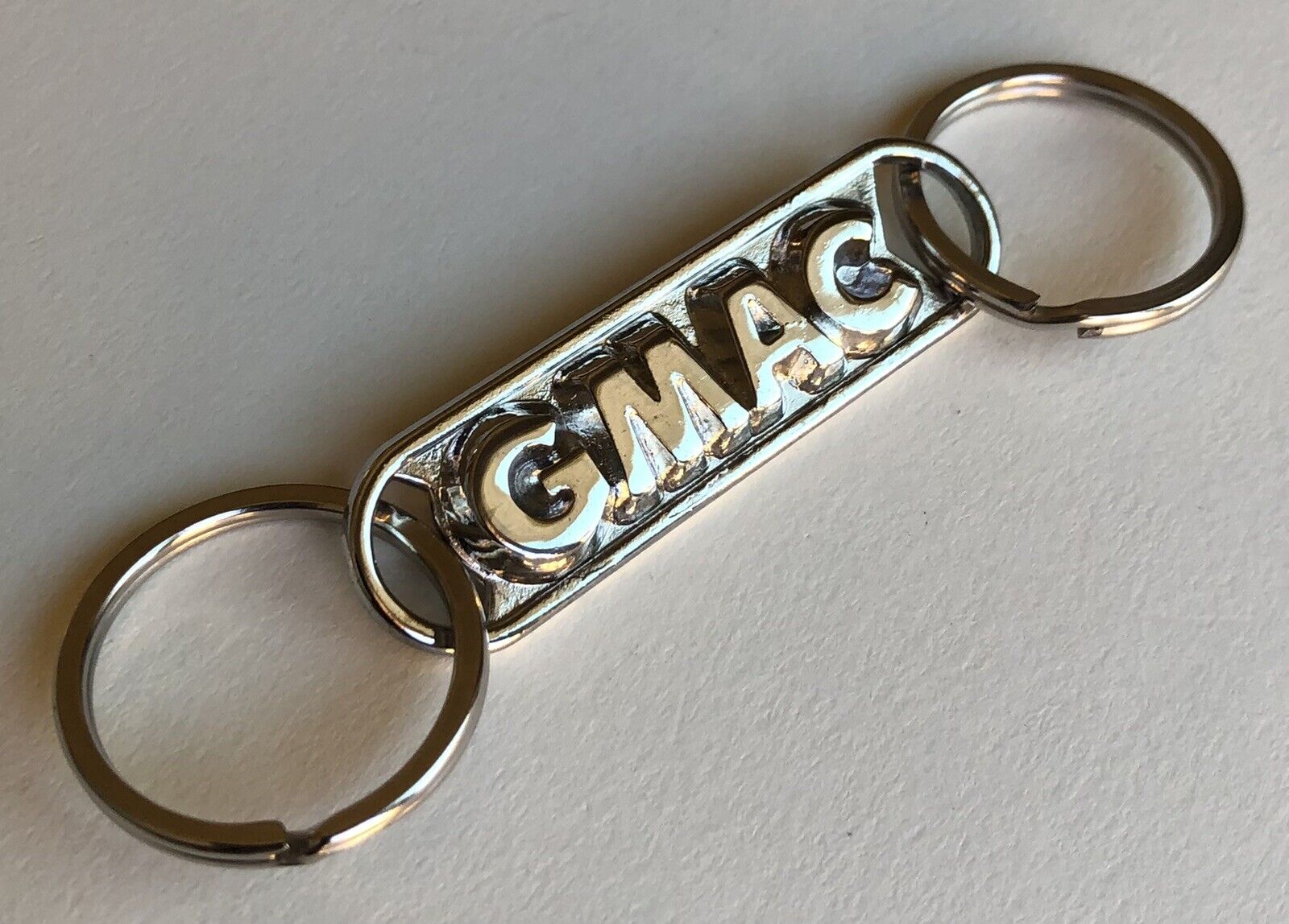 Vintage GMAC Key Chain Fob Lost Return Double Ring USA