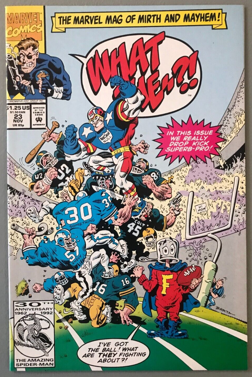 What The--? #23 Tyler New Warriors Forbush Man Captain America NM/M 1992