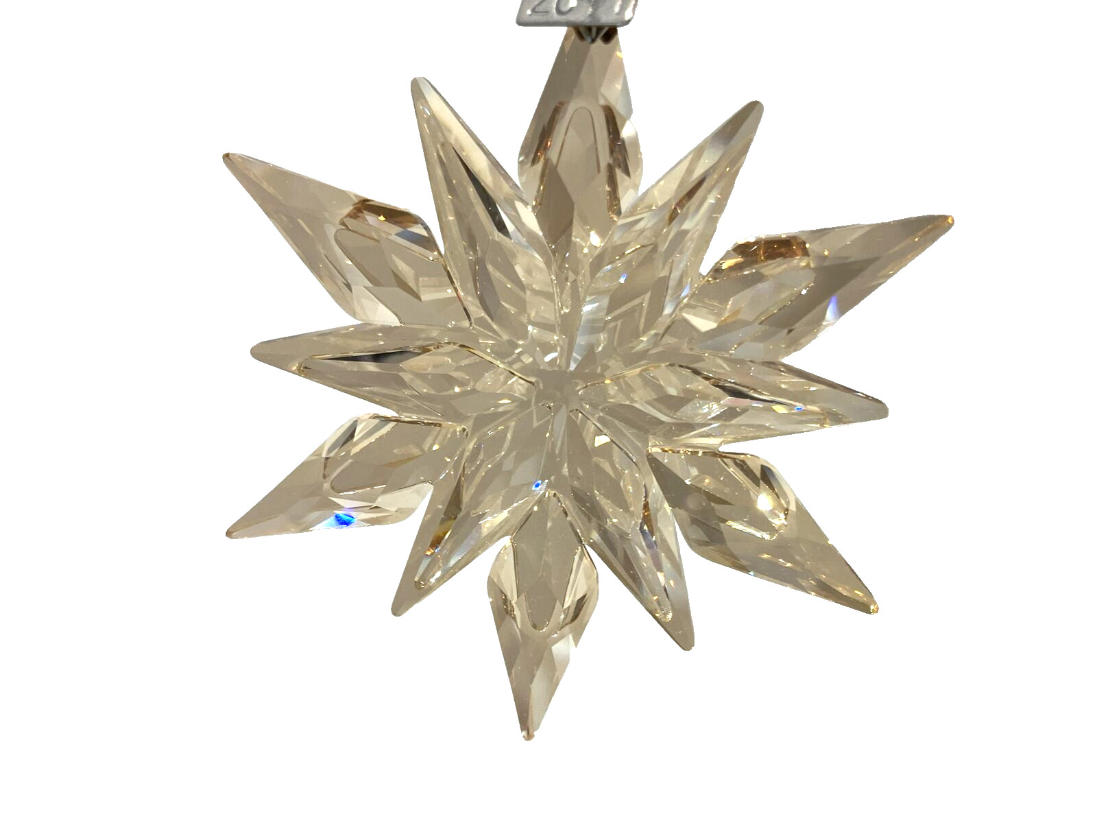 Gold 2011 Swarovski Crystal SCS Festive Ornament MIB 1092040