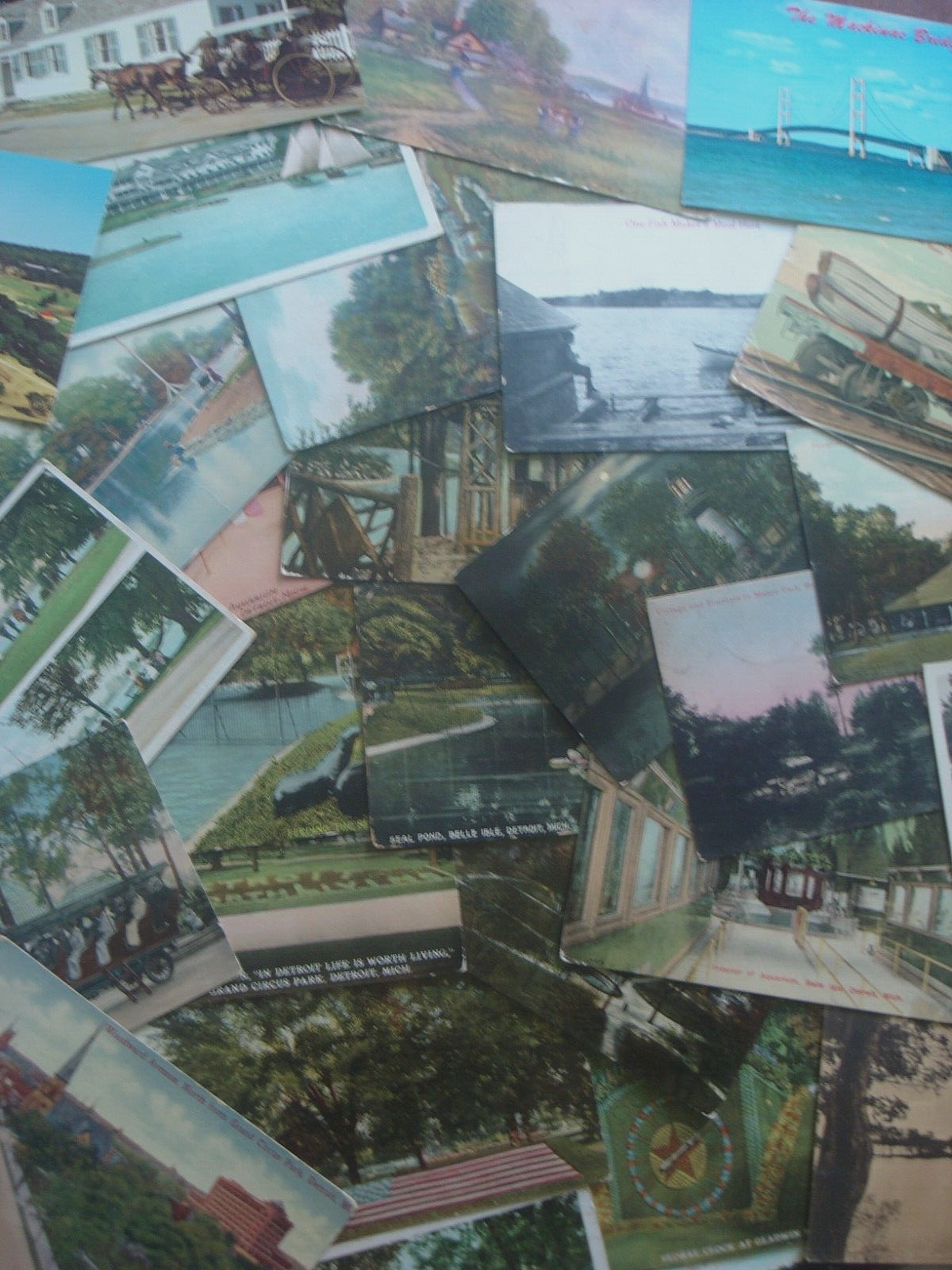 Lot of 30~Michigan Postcards~Mostly Vintage Antique, Detroit Early 1900s +Extras