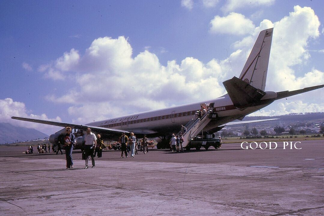 #SM20-Vintage 35mm Slide Photo- Commercial Airplane- 1974