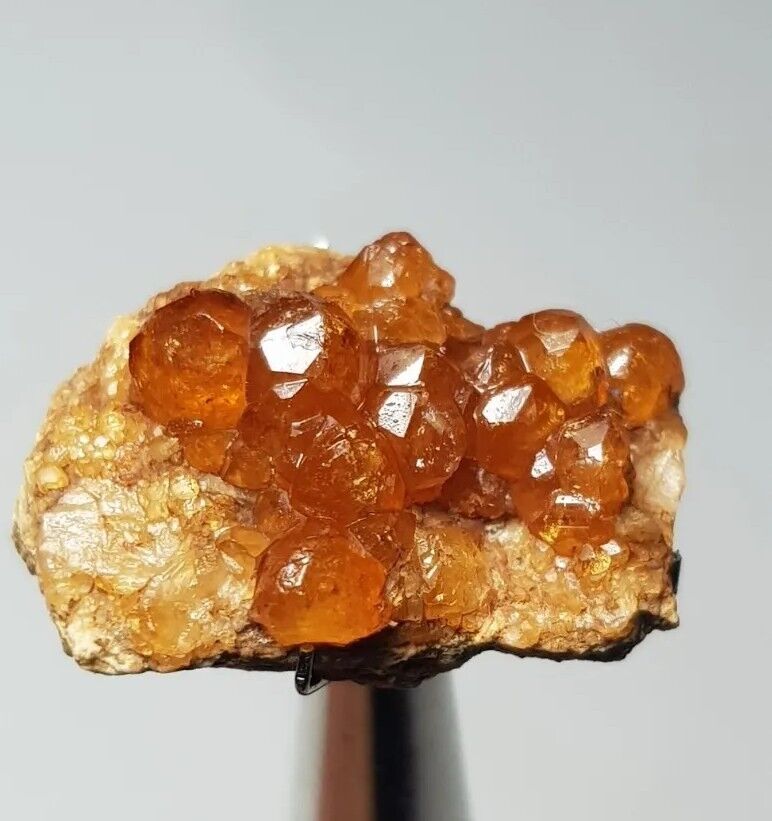 18Ct Beautiful Natura Orange  Color Garnet Bunch Crystal Specimen From Pakistan 