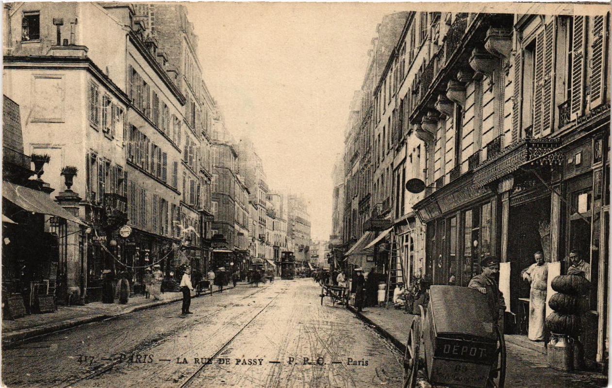 CPA PARIS (16th) 417 La Rue de Passy (536625)