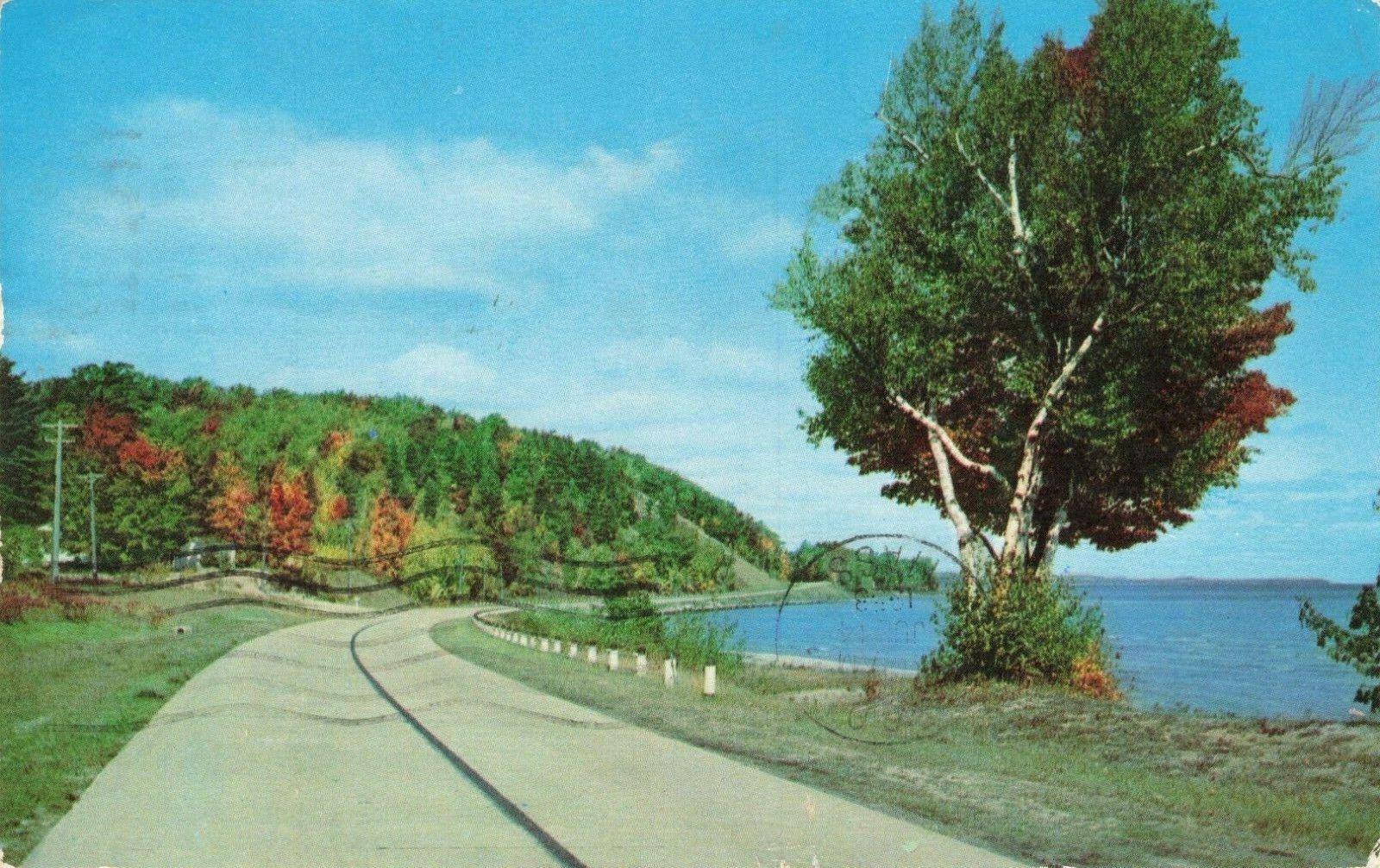 Postcard Lakeside Highway 
