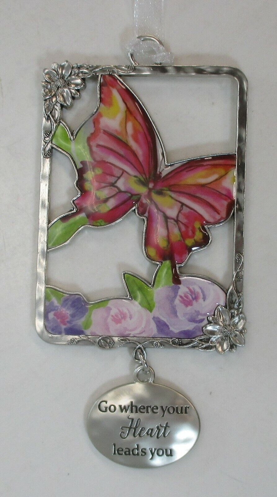 O4 Butterfly Go where your heart leads you GARDEN OF BLESSINGS ORNAMENT GANZ