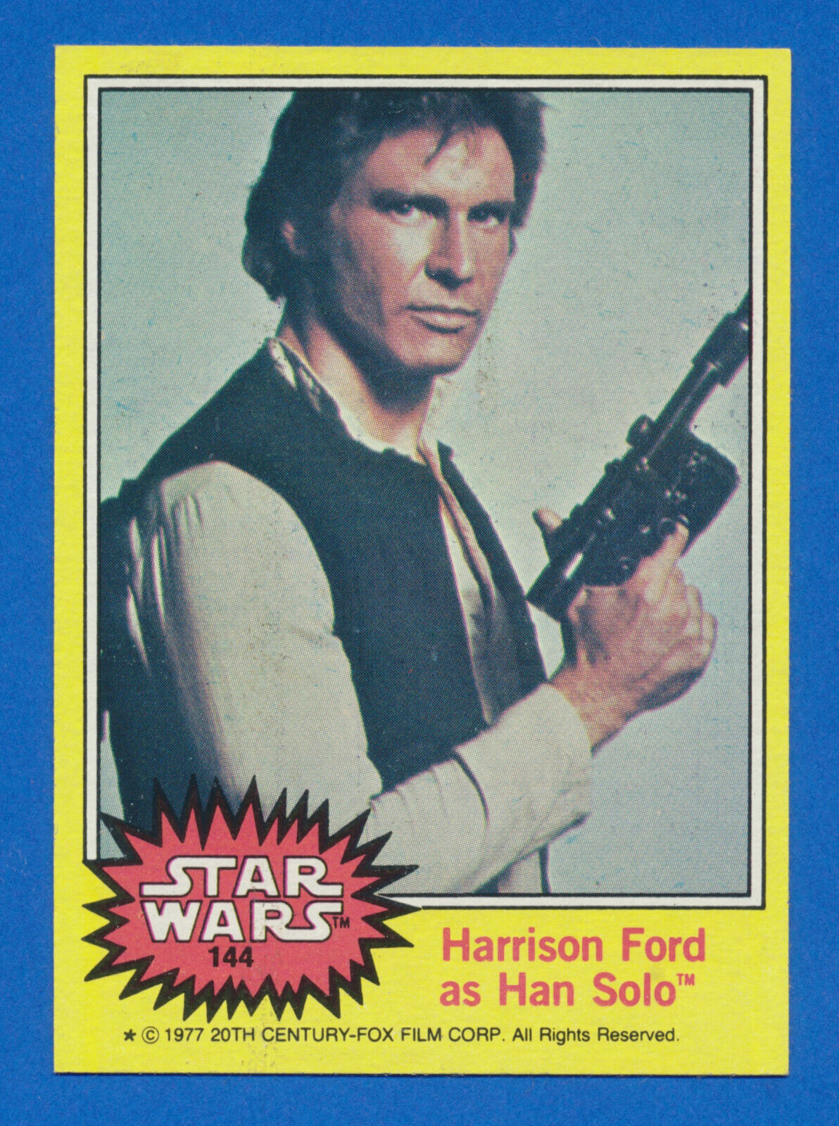 1977 Topps Star Wars #144 Harrison Ford as Han Solo