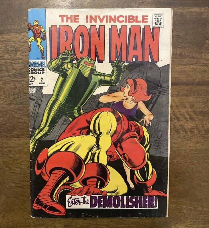 RARE Iron Man #2 1968 Marvel Death Of Drexel Cord Johnny Craig Key Comic Book