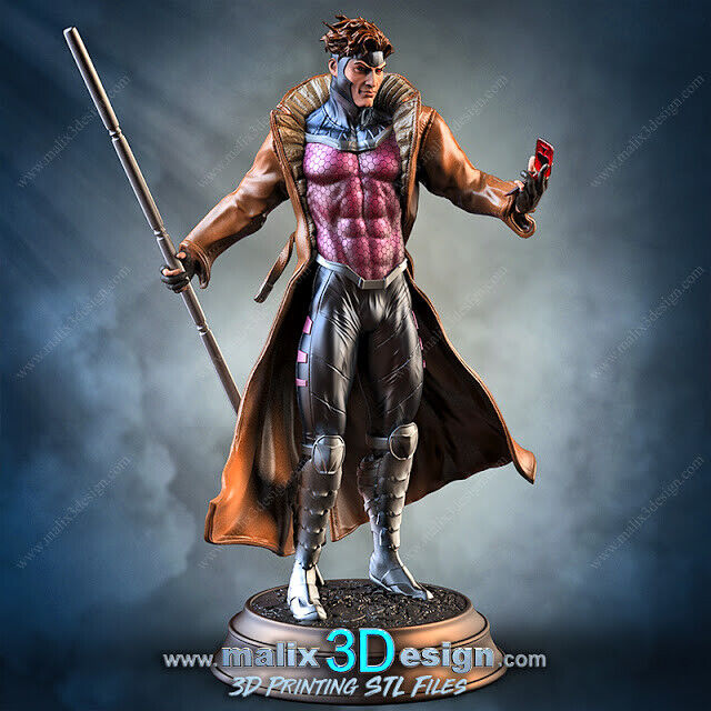 Gambit  Resin Sculpture Statue Model Kit X-Men size choices