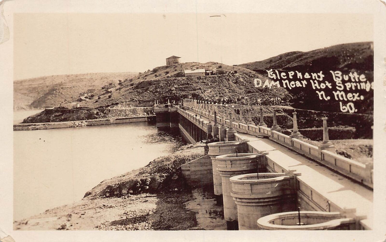 J79/ Hot Springs New Mexico RPPC Postcard c1920s Elephant Butte Geology71