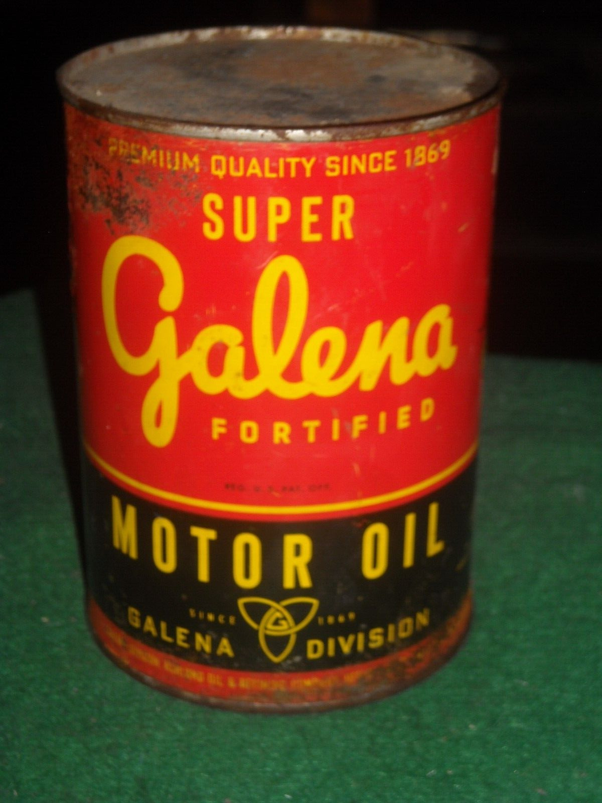 Vintage Galena 1 Qt Motor Oil  Unopened Ohio Pennsylvania