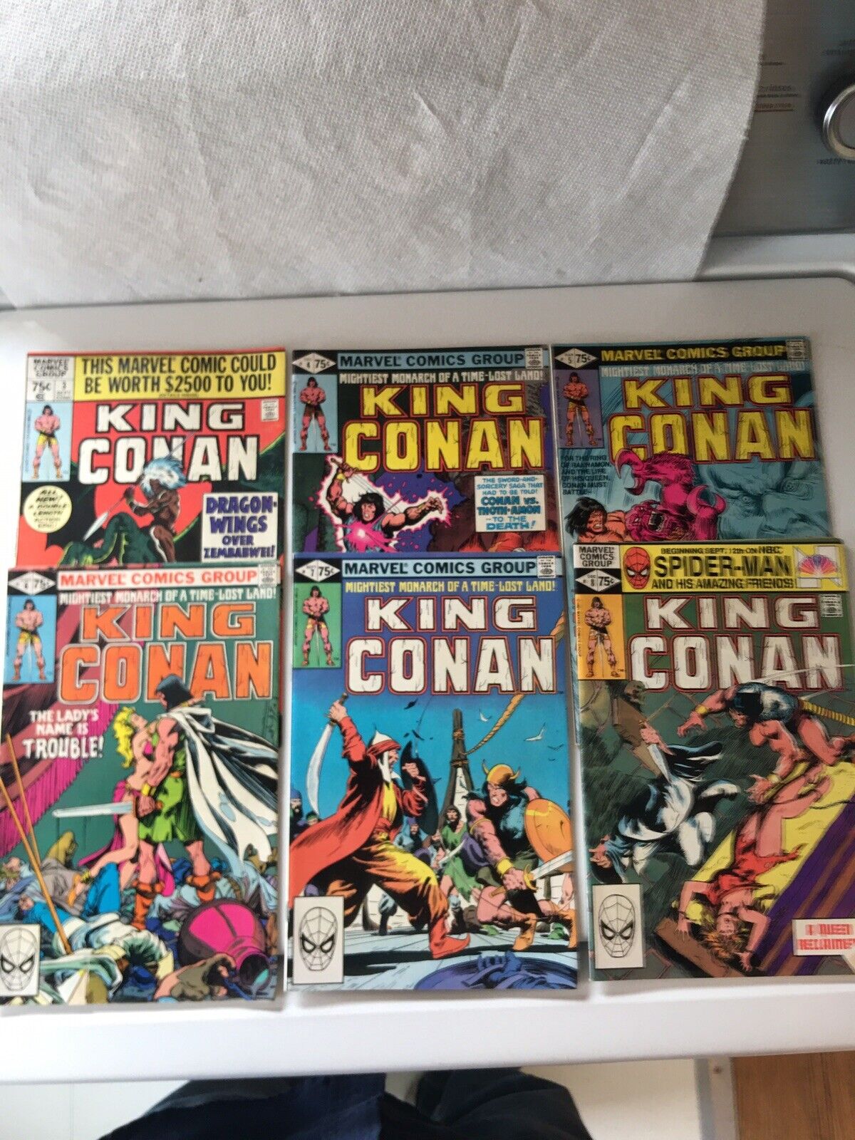 King Conan  3 4 5 6 7 8 VF/NM 1980 Roy Thomas John Buscema Walt Simonson Marvel